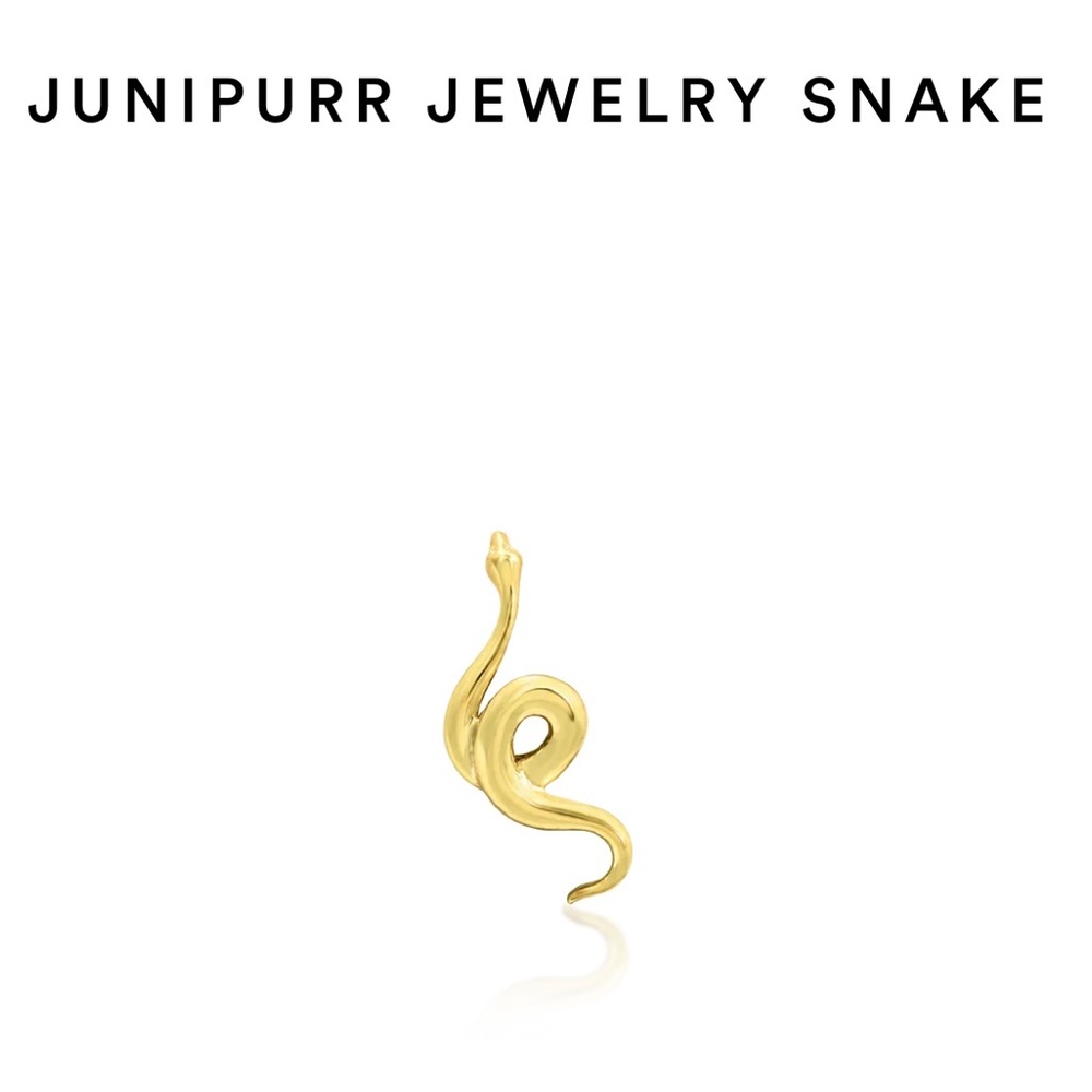 Junipurr Jewelry Snake 14k Yellow Gold Threadless End